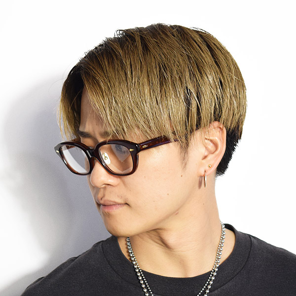 丹羽雅彦×GLAD HAND 丹羽雅彦×グラッドハンド J-IMMY GLASSES ORNAMENT "GOLD" -BROWN- メンズ サングラス atfacc
