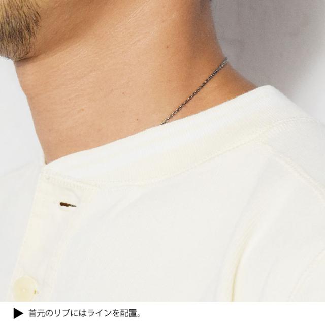 GLAD HAND グラッドハンド THICK HENRY L/S T-SHIRTS -WHITE- メンズ Tシャツ 長袖 ロンT ヘンリーネック ストリート atftps