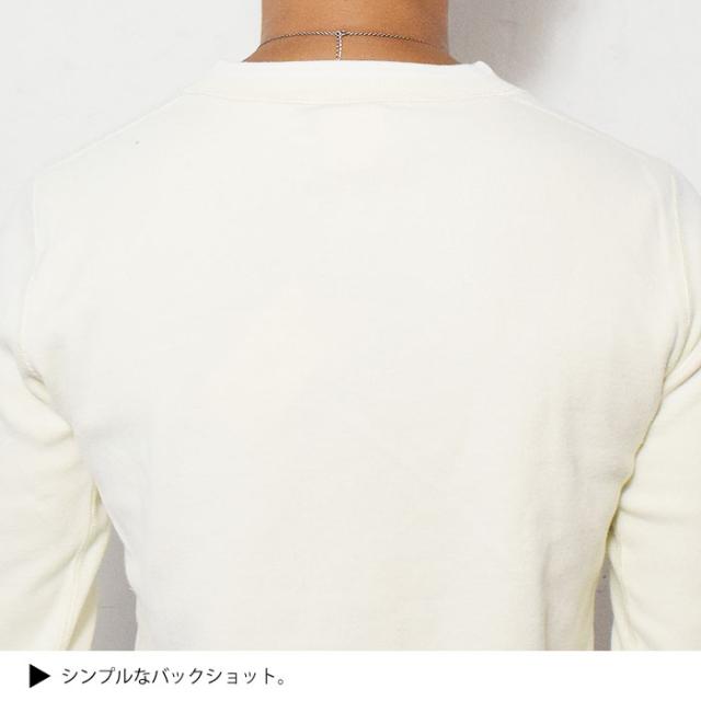 GLAD HAND グラッドハンド THICK HENRY L/S T-SHIRTS -WHITE- メンズ Tシャツ 長袖 ロンT ヘンリーネック ストリート atftps