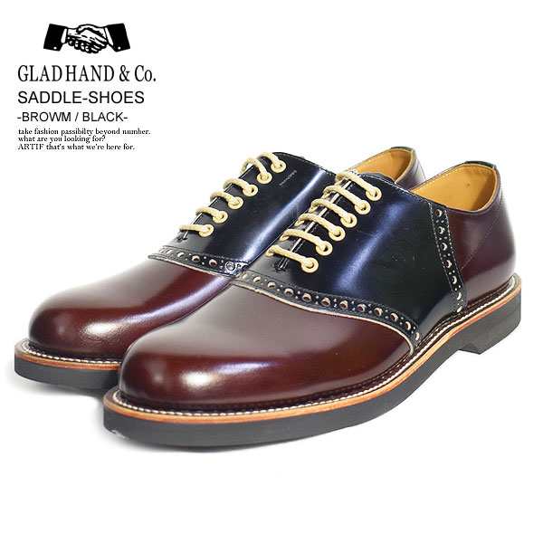 GLAD HAND×REGAL グラッドハンド×リーガル SADDLE-SHOES -BROWN/BLACK