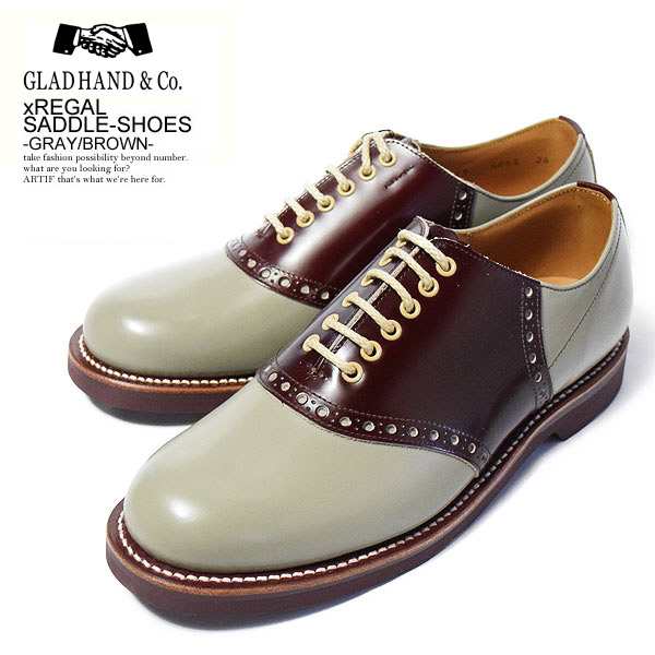 GLAD HAND×REGAL グラッドハンド×リーガル SADDLE-SHOES -GRAY/BROWN ...