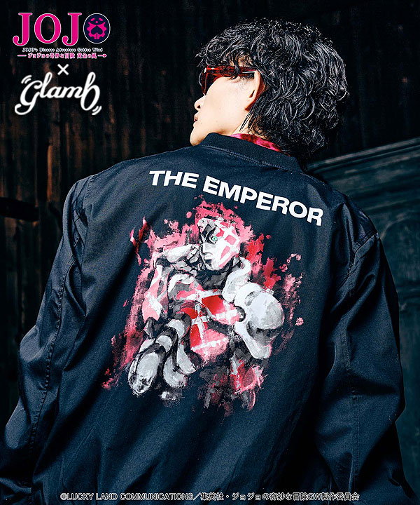 glamb×ジョジョの奇妙な冒険 黄金の風 先行予約 5月上旬〜中旬入荷予定 glamb グラム Diavolo’s Stand Blouson コラボ atfjktの通販はその他ジャケット・アウター