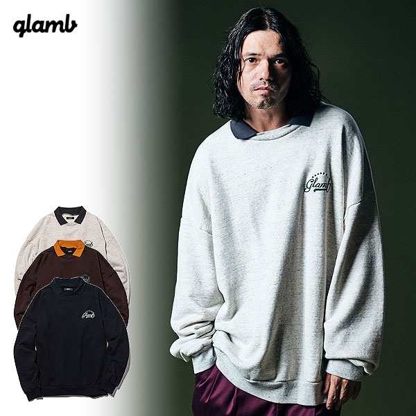 30％OFF SALE セール　glamb グラム Prep Collar Sweat プレップカラースウェット 送料無料 ストリート atftps