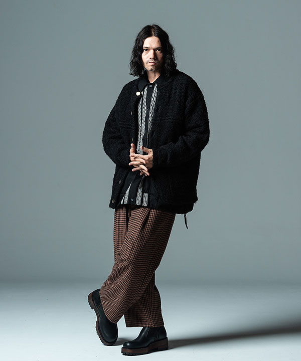 40％OFF SALE セール glamb グラム No Collar Knit JKT ノーカラー