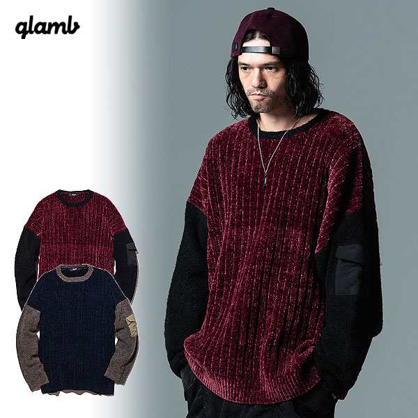 20％OFF SALE セール glamb グラム Military Combination Knit 送料無料 atftps