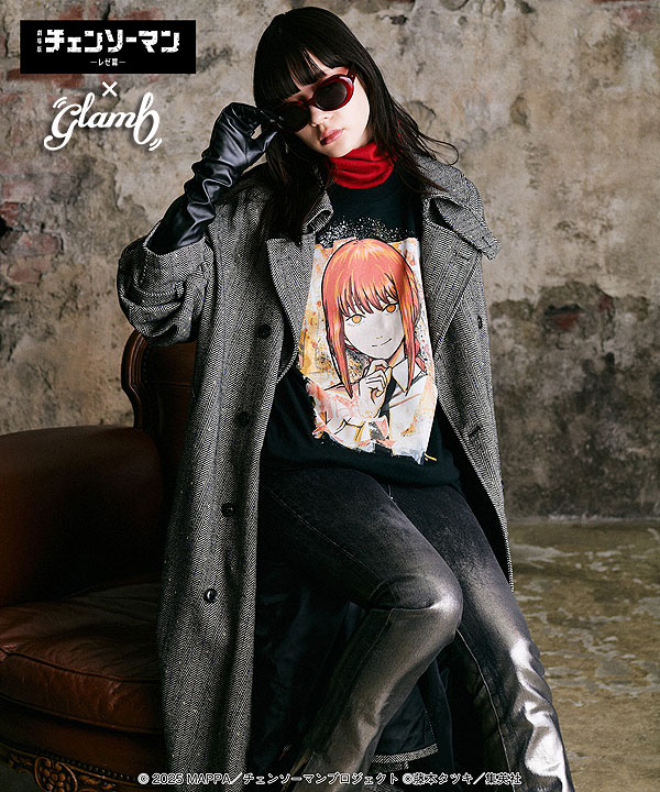 glamb×劇場版『チェンソーマン レゼ篇』glamb グラム Makima T-shirt 2 atftps