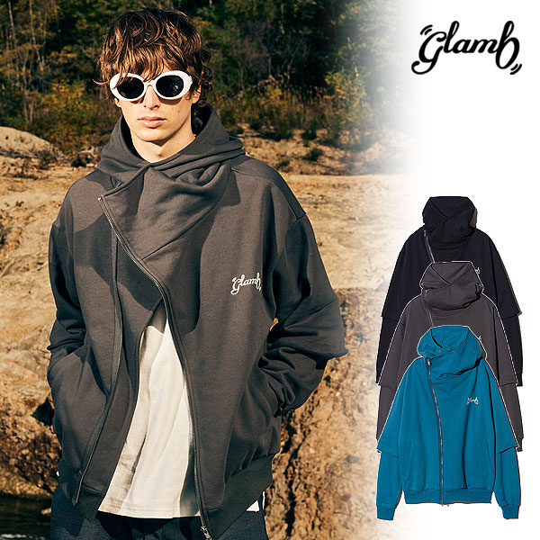 2025 春 先行予約 3月下旬〜4月上旬入荷予定 glamb グラム Asymmetry Layered Hoodie パーカー atftpsの通販は