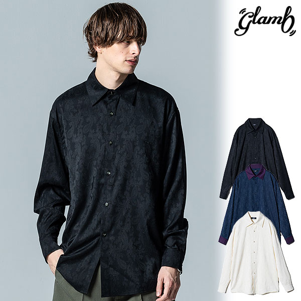 2025 春 先行予約 2月下旬〜3月上旬入荷予定  glamb グラム Noble Paisley Shirtシャツ atftps