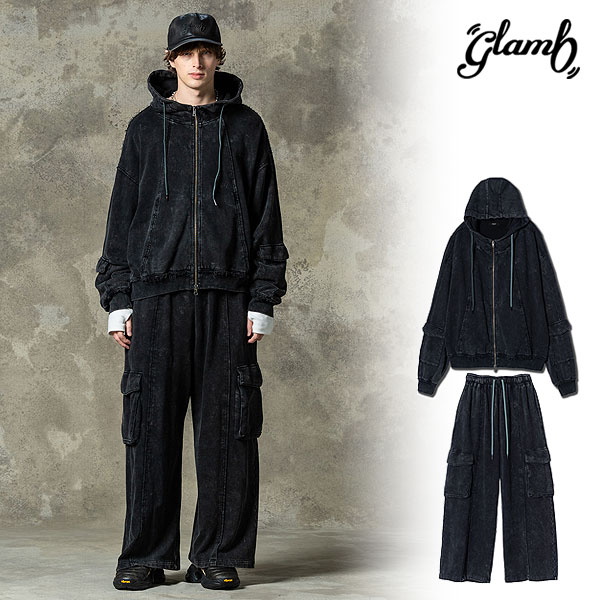2025 春 先行予約 3月下旬〜4月上旬入荷予定 glamb グラム Distorted Sweat Set Up セットアップ atftpsの通販は