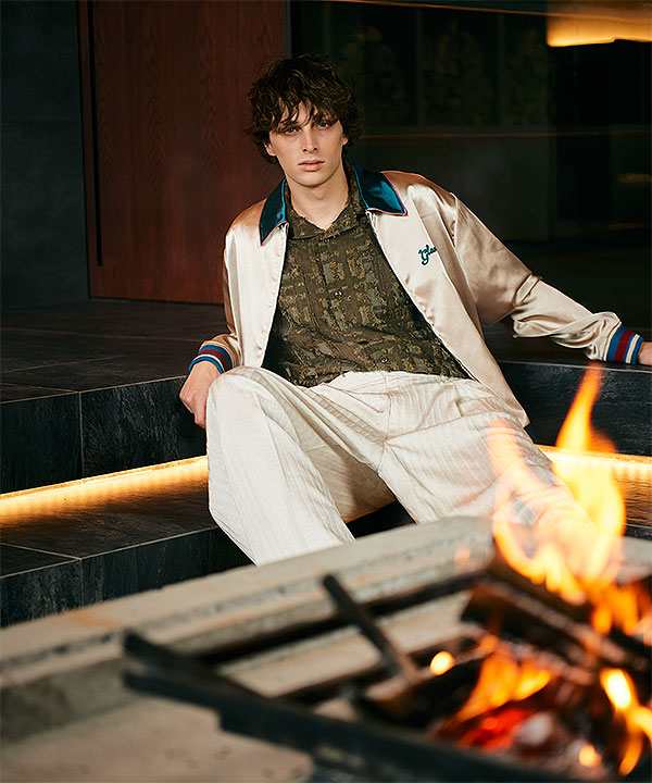 2026 春 先行予約 2月上旬〜中旬入荷予定 glamb グラム Short Satin Jacket