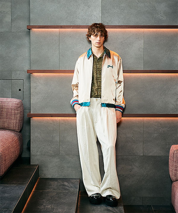 2026 春 先行予約 2月上旬〜中旬入荷予定 glamb グラム Short Satin Jacket