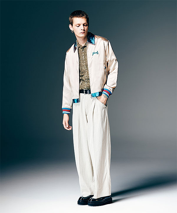 2026 春 先行予約 2月上旬〜中旬入荷予定 glamb グラム Short Satin Jacket