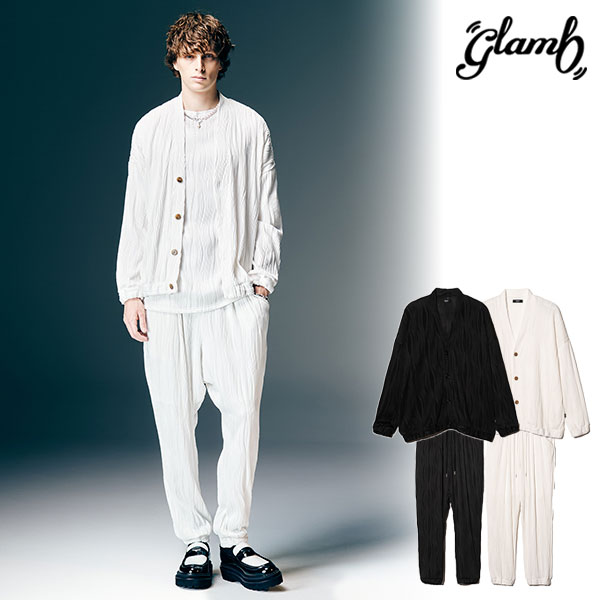 2026 春 先行予約 3月下旬〜4月上旬入荷予定 glamb グラム Willow Crepe Cardigan Set Up セットアップ キャンセル不可 atfset