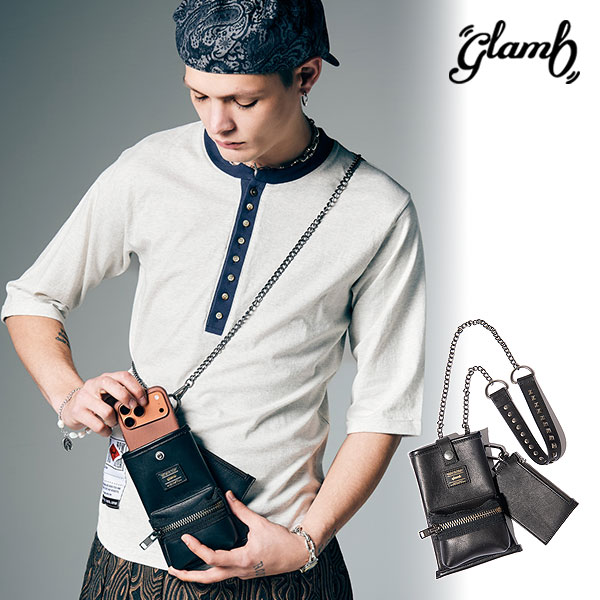 2026 夏 先行予約 5月下旬〜6月上旬入荷予定 glamb グラム Leather Multi Pouch バッグ レザーマルチポーチ キャンセル不可 atfacc
