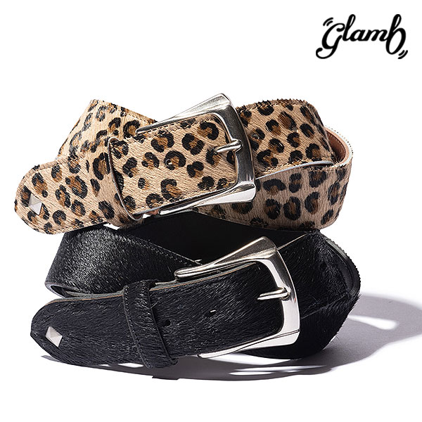 2026 夏 先行予約 6月中旬〜下旬入荷予定 glamb グラム Hair Calf Belt ベルト ヘアカーフベルト 送料無料 キャンセル不可 atfacc