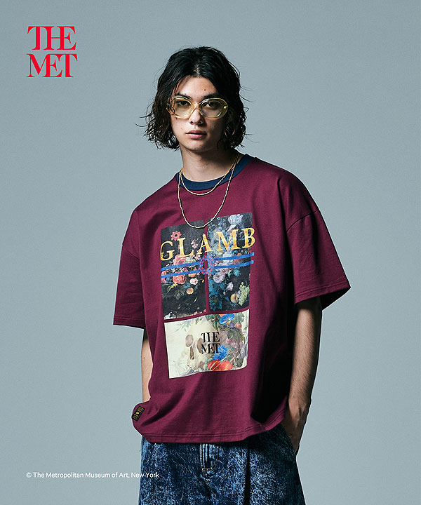 glamb×THE MET glamb グラム THE MET Trim CS メンズ Tシャツ コラボ 送料無料 atftps_12