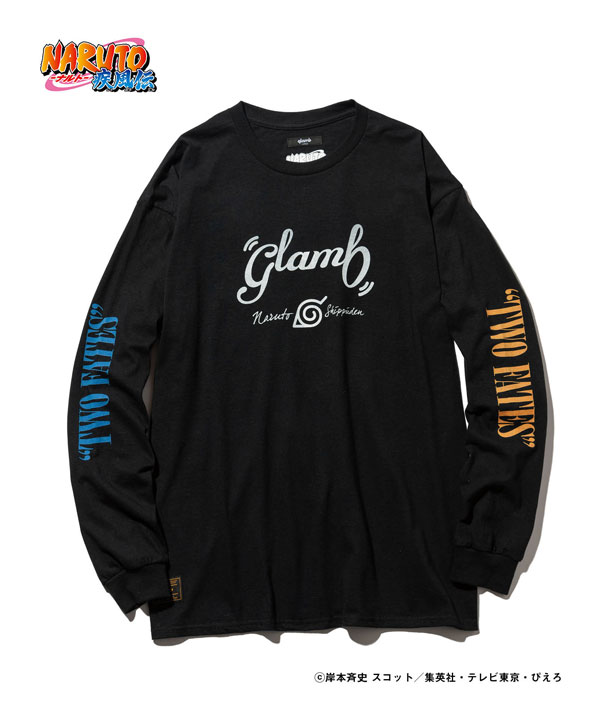 glamb×NARUTO glamb グラム Naruto vs Sasuke Long Sleeves T メンズ Tシャツ コラボ atftps glamb×NARUTO glamb グラム Naruto vs Sasuke Long Sleeves T メンズ T
