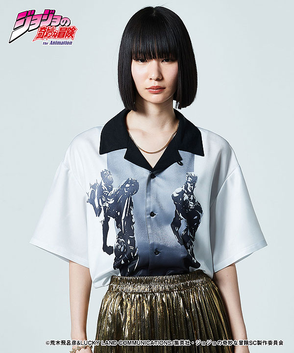 glamb×ジョジョの奇妙な冒険 3部 glamb グラム Jean Pierre Polnareff Shirt メンズ シャツ atftps_6