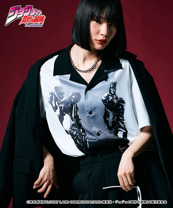 glamb×ジョジョの奇妙な冒険 3部 glamb グラム Jean Pierre Polnareff Shirt メンズ シャツ atftps_7