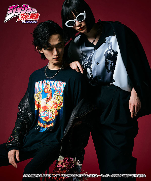 glamb×ジョジョの奇妙な冒険 3部 glamb グラム Jean Pierre Polnareff Shirt メンズ シャツ atftps_8