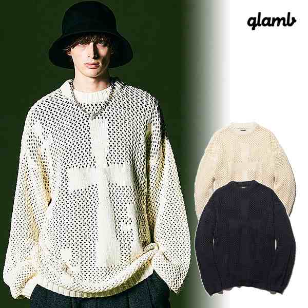 glamb グラム Cross Mesh Knit ニット 送料無料 atftps