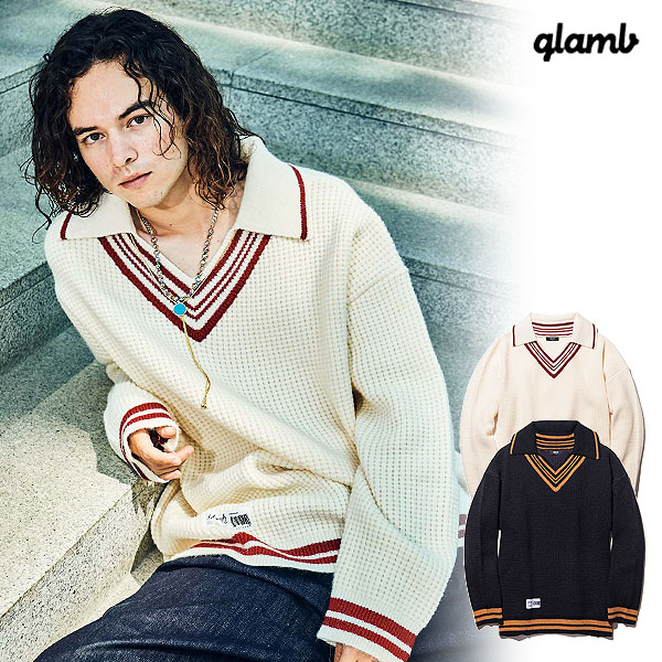 20%OFF SALE セール glamb グラム Collared Tilden Knit ニット 送料無料 atftpsの通販は
