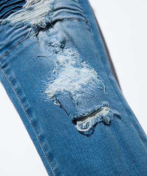 40％OFF SALE セール glamb グラム Damaged Biker Skinny Denim パンツ
