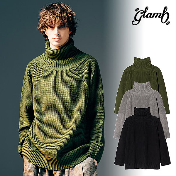 glamb グラム Sulman Turtle Neck Knit ニット 送料無料 atftps