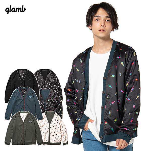 50％OFF SALE セール glamb グラム Lightning reversible cardigan メンズ カーディガン 送料無料 ストリート atftps