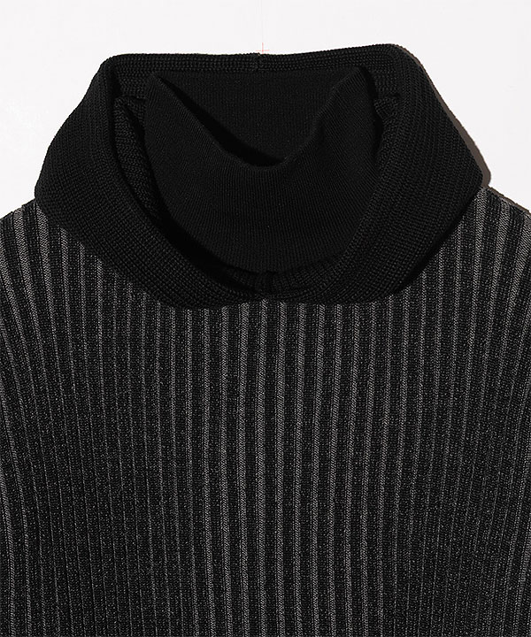 2026 春 先行予約 2月上旬〜中旬入荷予定 glamb グラム Stripe Rib Knit Hoodie パーカー 送料無料 キャンセル不可 atftps_11