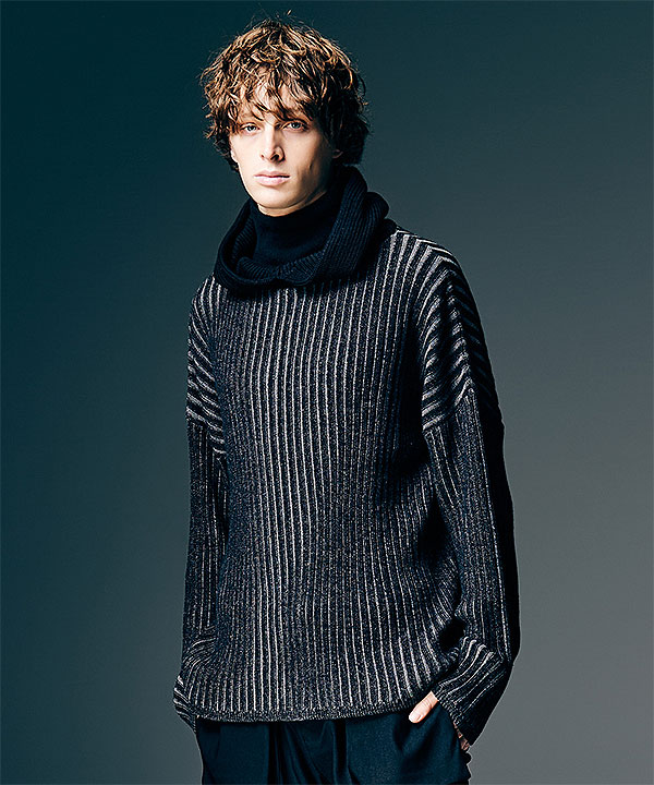 2026 春 先行予約 2月上旬〜中旬入荷予定 glamb グラム Stripe Rib Knit Hoodie パーカー 送料無料 キャンセル不可 atftps_2