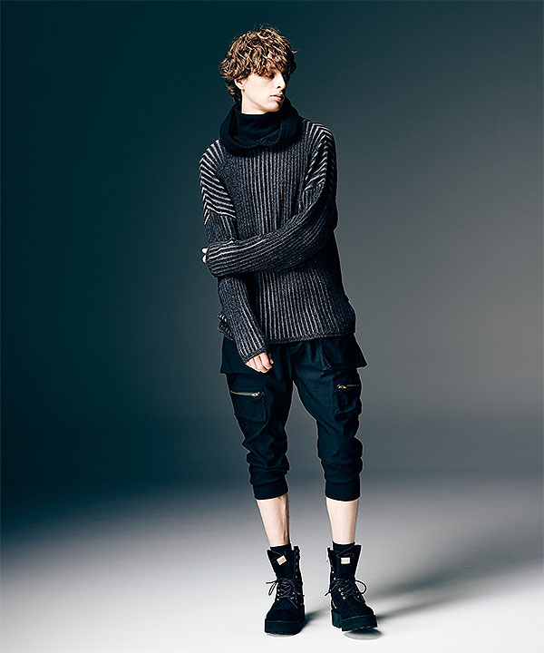2026 春 先行予約 2月上旬〜中旬入荷予定 glamb グラム Stripe Rib Knit Hoodie パーカー 送料無料 キャンセル不可 atftps_6