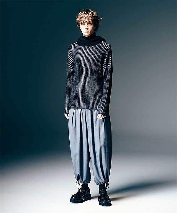 2026 春 先行予約 2月上旬〜中旬入荷予定 glamb グラム Stripe Rib Knit Hoodie パーカー 送料無料 キャンセル不可 atftps_7