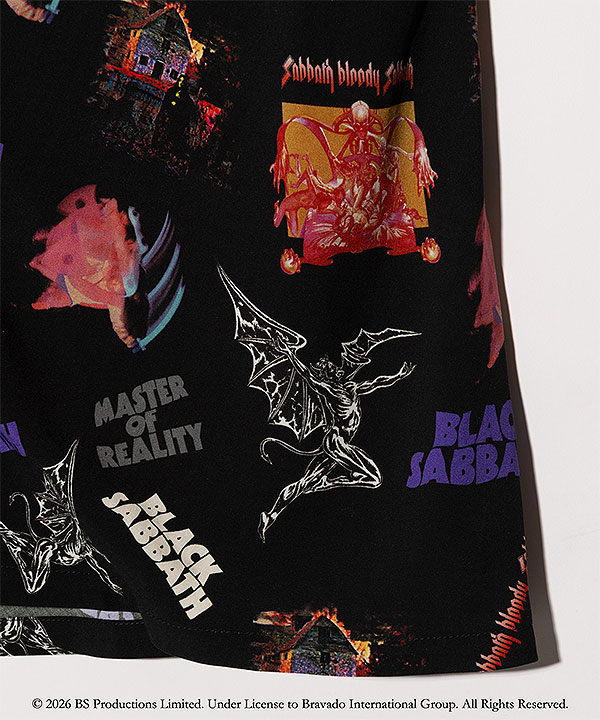 2026 春 先行予約 3月下旬〜4月上旬入荷予定 glamb グラム Black Sabbath Open Collar Shirt シャツ 送料無料 キャンセル不可 atftps_10