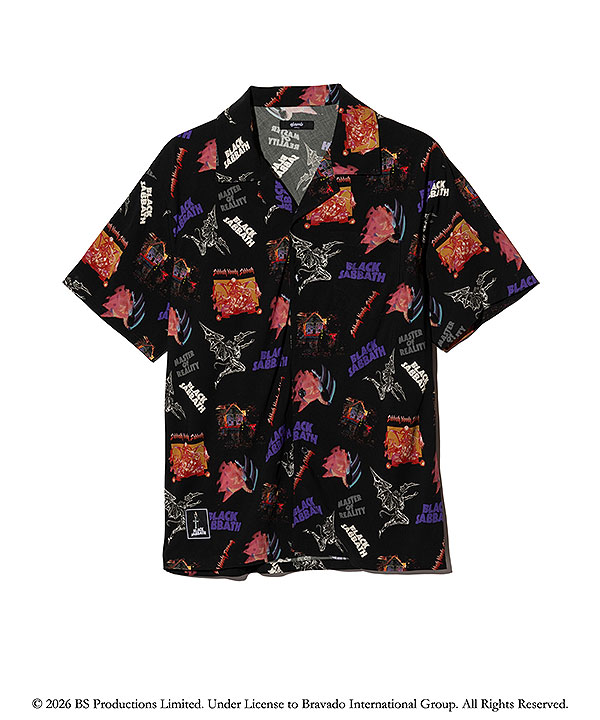 2026 春 先行予約 3月下旬〜4月上旬入荷予定 glamb グラム Black Sabbath Open Collar Shirt シャツ 送料無料 キャンセル不可 atftps_14