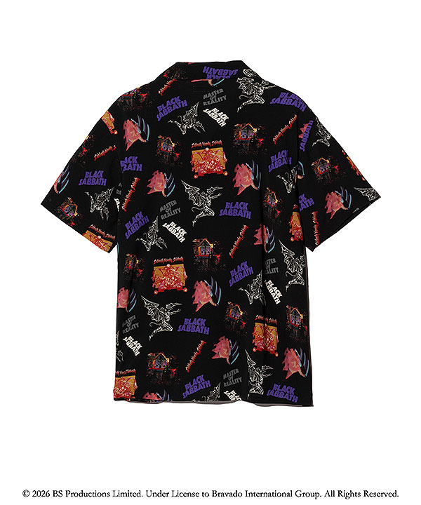 2026 春 先行予約 3月下旬〜4月上旬入荷予定 glamb グラム Black Sabbath Open Collar Shirt シャツ 送料無料 キャンセル不可 atftps_15