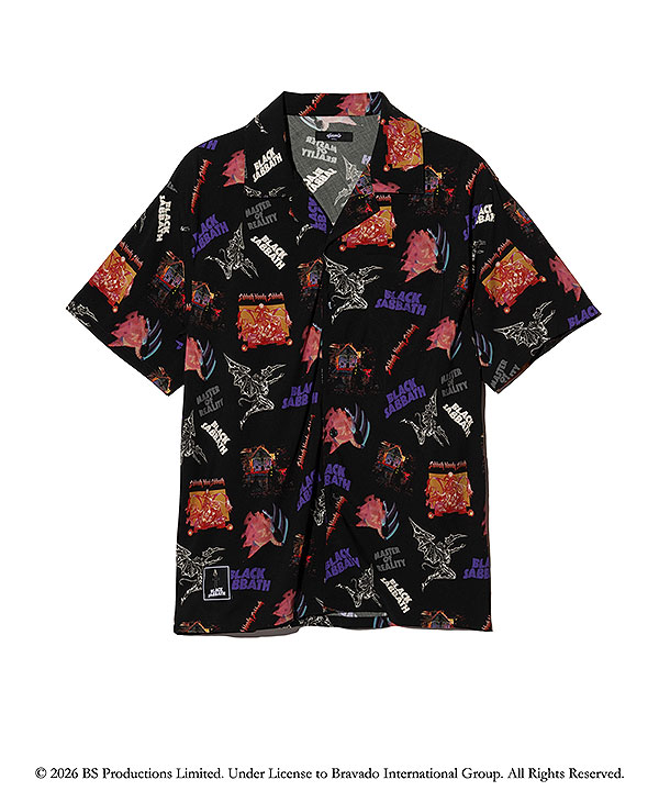 2026 春 先行予約 3月下旬〜4月上旬入荷予定 glamb グラム Black Sabbath Open Collar Shirt シャツ 送料無料 キャンセル不可 atftps_16