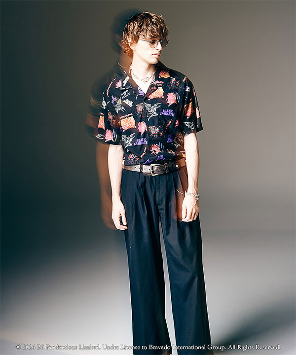 2026 春 先行予約 3月下旬〜4月上旬入荷予定 glamb グラム Black Sabbath Open Collar Shirt シャツ 送料無料 キャンセル不可 atftps_6