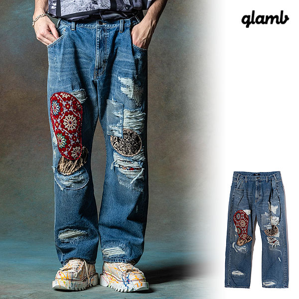 glamb グラム Pasadena Unplugged Denim パサデナアンプラグドデニム パンツ atfptsの通販は