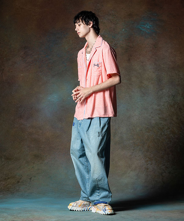 30％OFF SALE セール glamb グラム Pile Bowling Shirt パイル