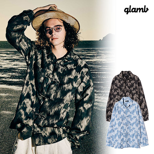 glamb グラム Brush Jacquard Shirt ブラシジャガードシャツ 送料無料 atftpsの通販は