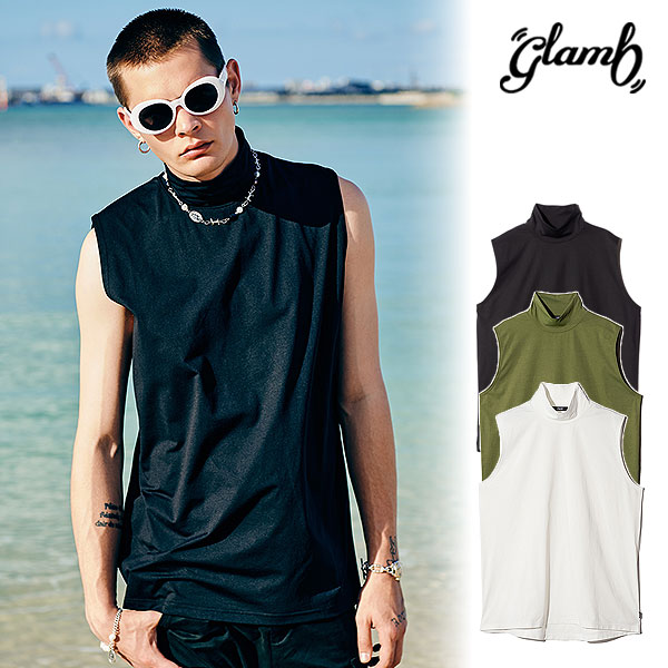 2026 夏 先行予約 5月下旬〜6月上旬入荷予定 glamb グラム Tech High Neck Tank Top タンクトップ 送料無料 キャンセル不可 atftps