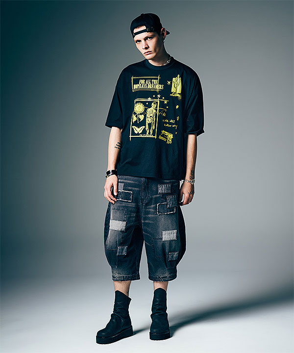 2026 夏 先行予約 6月下旬〜7月上旬入荷予定 glamb グラム Unplugged Cropped Denim パンツ 送料無料 キャンセル不可 atfpts_11