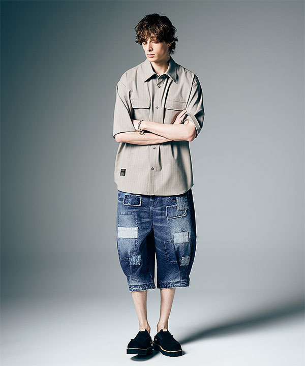 2026 夏 先行予約 6月下旬〜7月上旬入荷予定 glamb グラム Unplugged Cropped Denim パンツ 送料無料 キャンセル不可 atfpts_7