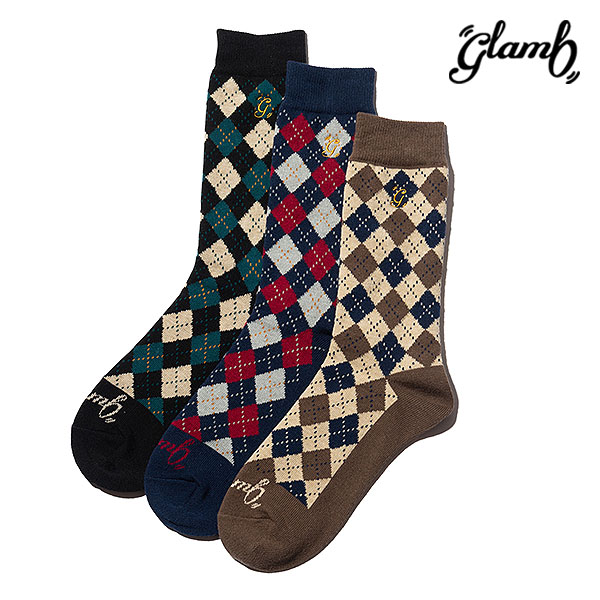 2026 秋 先行予約 9月中旬〜下旬入荷予定 glamb グラム Argyle Socks Set ソックス アーガイルソックスセット キャンセル不可 atfacc