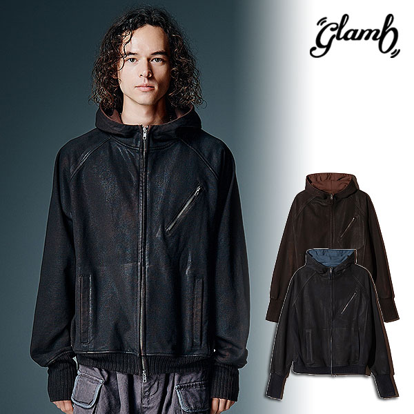 2026 秋 先行予約 9月中旬〜下旬入荷予定 glamb グラム Paraffin Coated High Neck Hoodie パーカー 送料無料 キャンセル不可 atftps