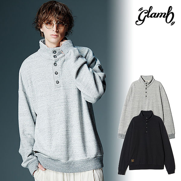 2026 秋 先行予約 9月中旬〜下旬入荷予定 glamb グラム Henley High Neck Sweat スウェット 送料無料 キャンセル不可 atftps