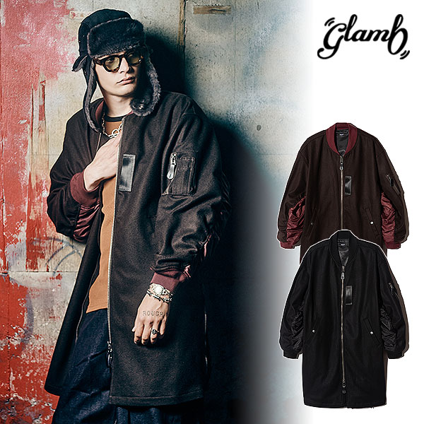 2026 秋 先行予約 10月上旬〜中旬入荷予定 glamb グラム Melton MA-1 Coat コート メルトンMA-1コート 送料無料 キャンセル不可 atfjkt