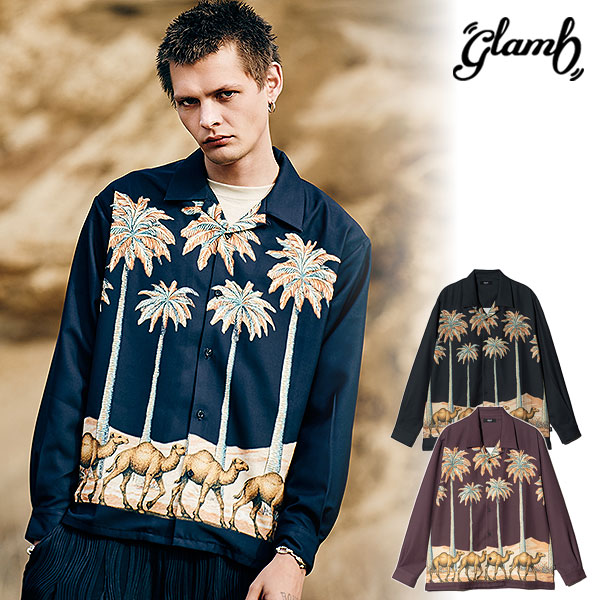 2026 秋 先行予約 8月下旬〜9月上旬入荷予定 glamb グラム Desert Parade Aloha Shirt シャツ 送料無料 キャンセル不可 atfjkt