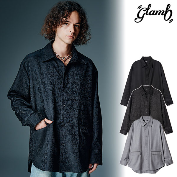 2026 秋 先行予約 8月上旬〜中旬入荷予定 glamb グラム Suit Fabric Oversize Shirt シャツ 送料無料 キャンセル不可 atfjkt